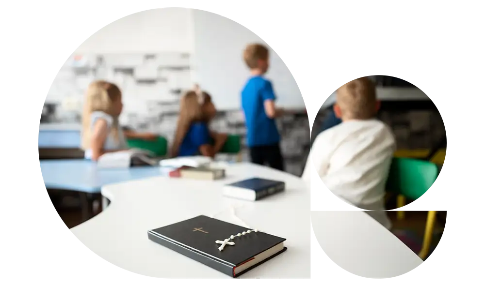 Fotografia di una classe di scuola paritaria