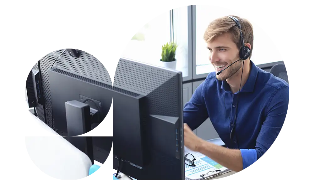 Fotografia di operatore di customer service